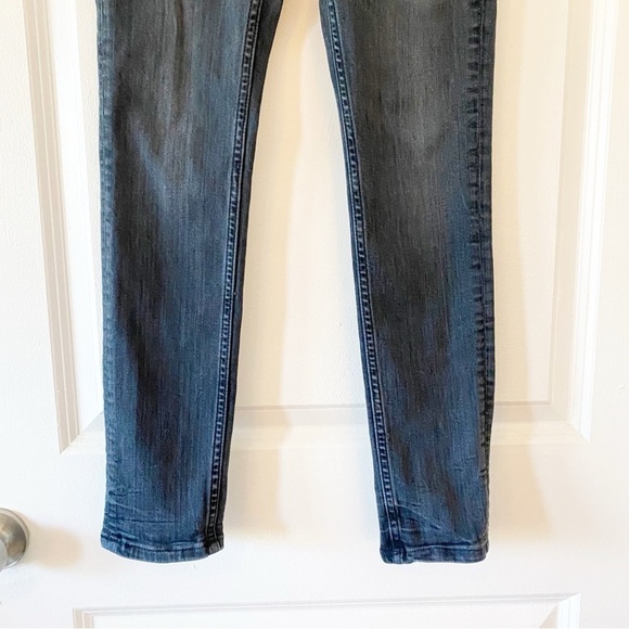 ALLSAINTS Black Pipe Slim Fit Jeans Low Rise - Picture 3 of 9